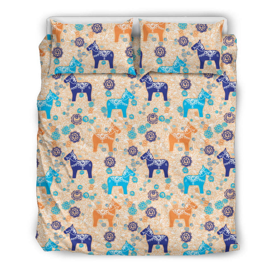 Cute Horse Pattern Bedding Set