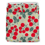 Hand Drawn Tomato Pattern Bedding Set