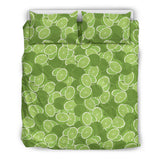 Lime Pattern Background Bedding Set