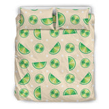 Lime Pattern Bedding Set