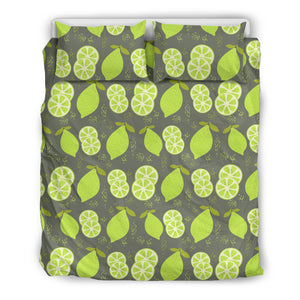 Lime Pattern Theme Bedding Set