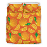 Orange Pattern background Bedding Set