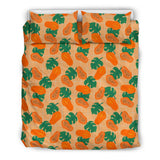Papaya Leaves Pattern Bedding Set