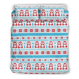 Penguin Sweater Printed Pattern Bedding Set