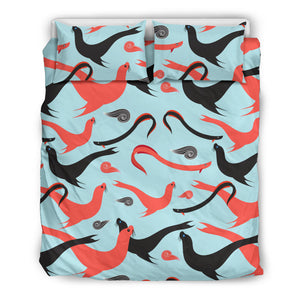Sea Lion Pattern Theme Bedding Set