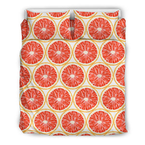 Sliced Grapefruit Pattern Bedding Set