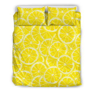 Sliced Lemon Pattern Bedding Set