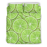 Sliced Lime Pattern Bedding Set