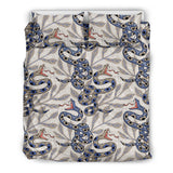 Snake Leaves Pattern Bedding Set