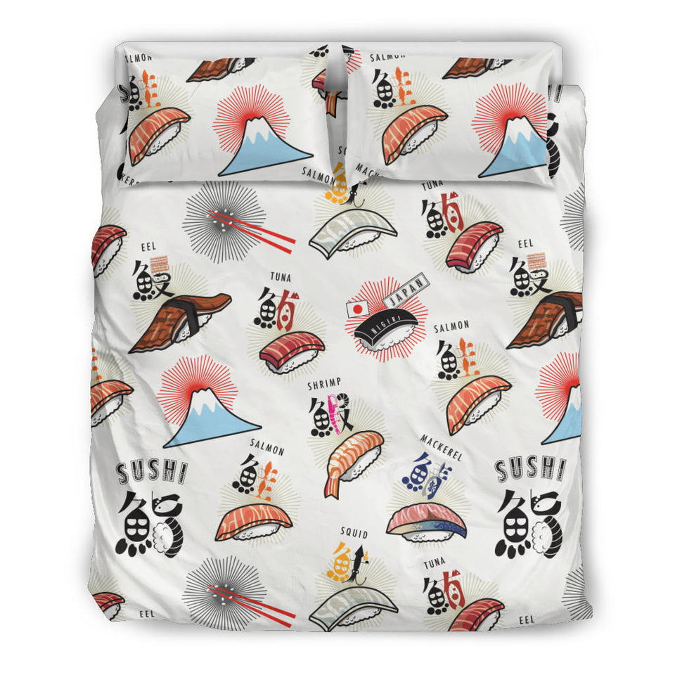 Sushi Japanese Pattern Bedding Set