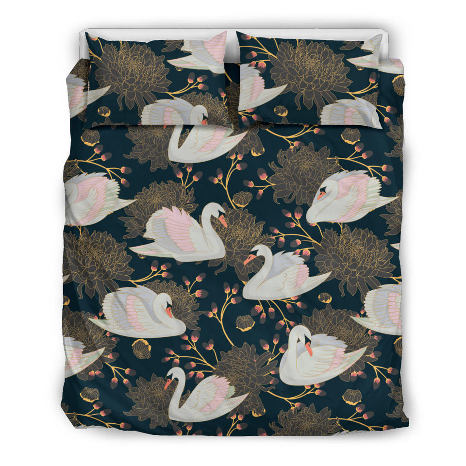 Swan Pattern Bedding Set