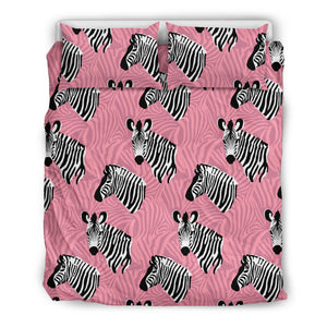 Zebra Head Pattern Bedding Set