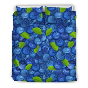 Blueberry Pattern Background Bedding Set Pillow