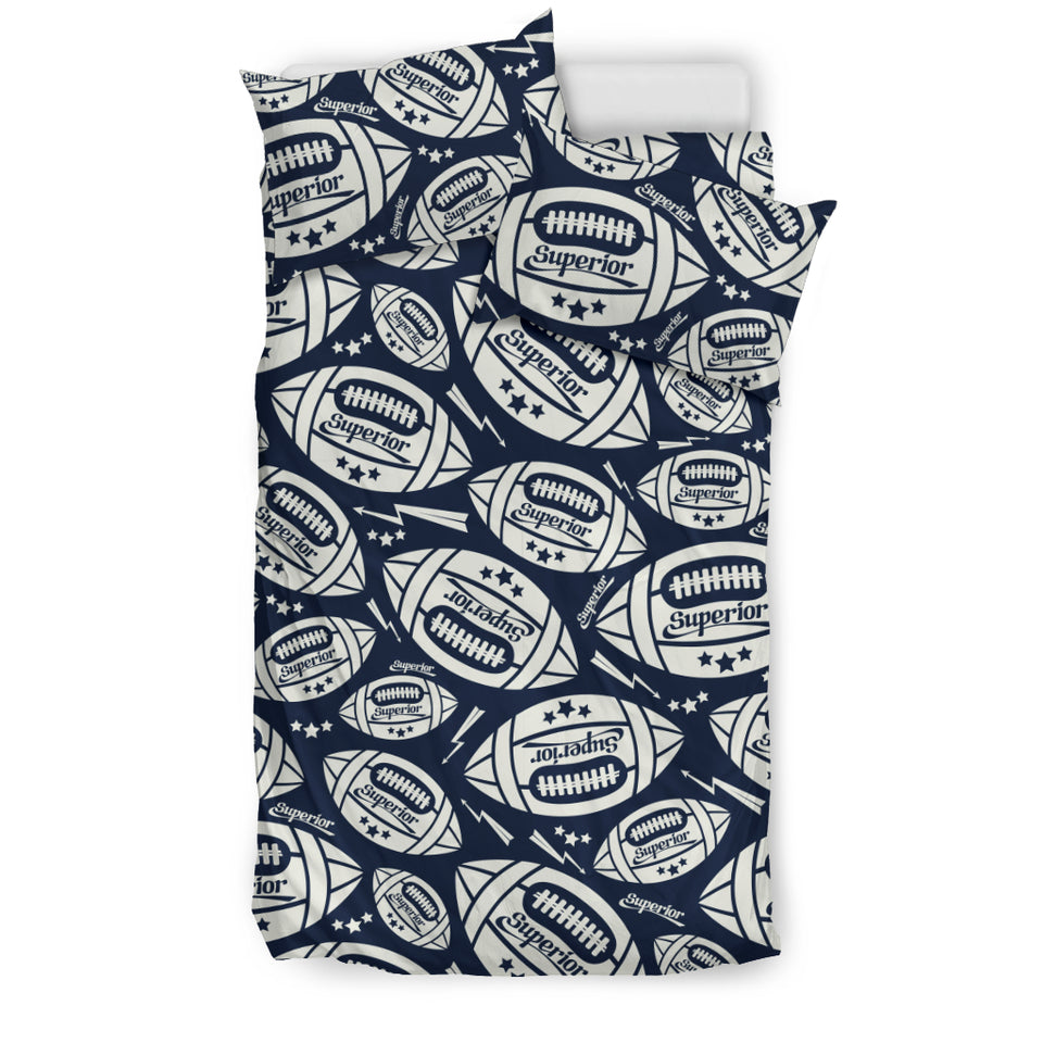 American Football Ball Pattern Bedding Set