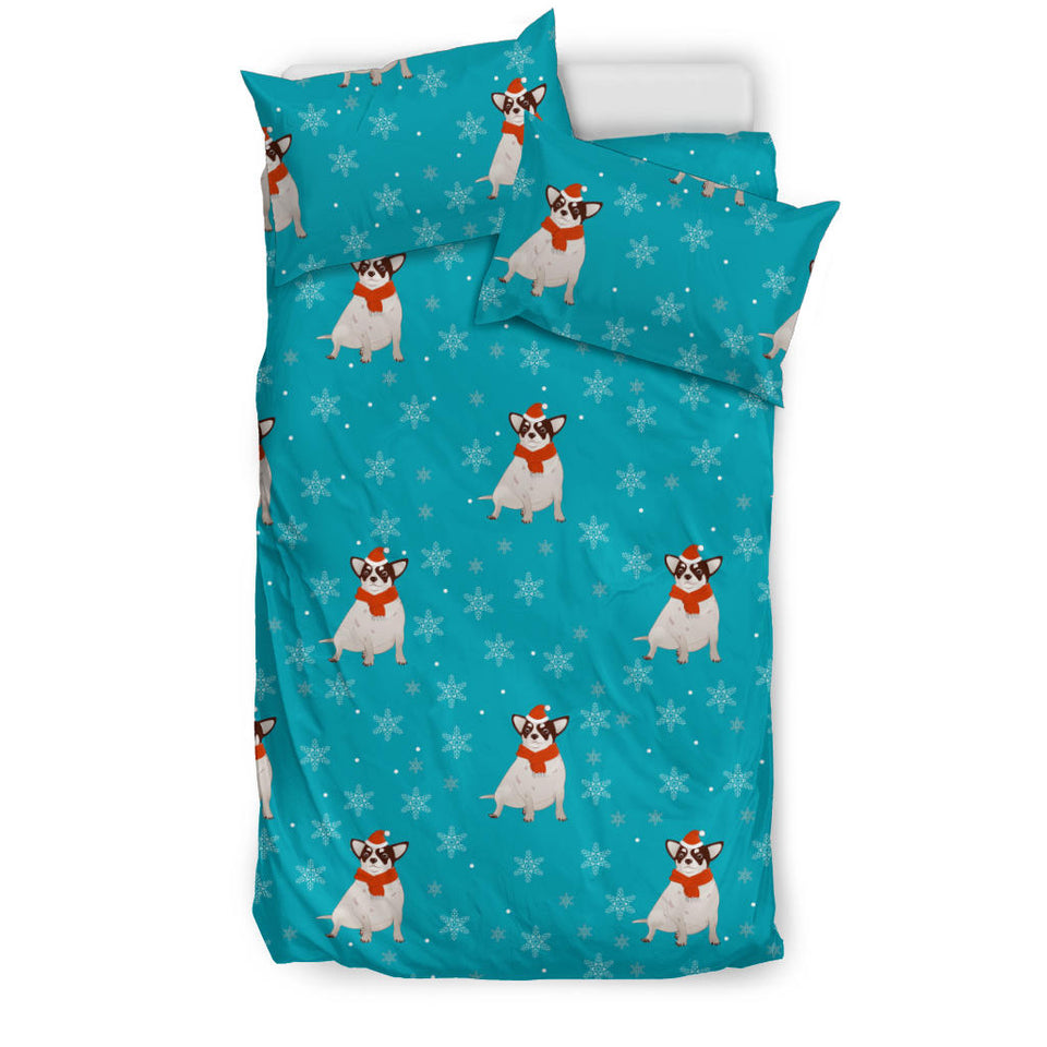 Fat Chihuahua Christmas Pattern Bedding Set