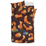 Fox Pattern Bedding Set