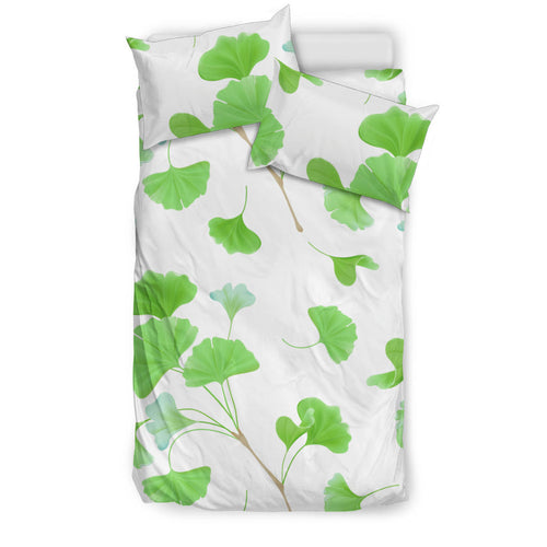 Ginkgo Leaves Pattern Bedding Set