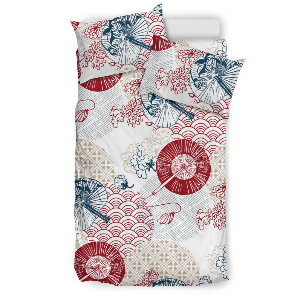 Japanese Fan Pattern Bedding Set