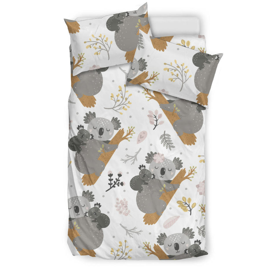 Koala Mom and Baby Pattern Bedding Set