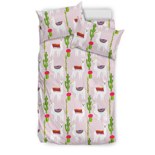 Llama Cactus Pattern Bedding Set