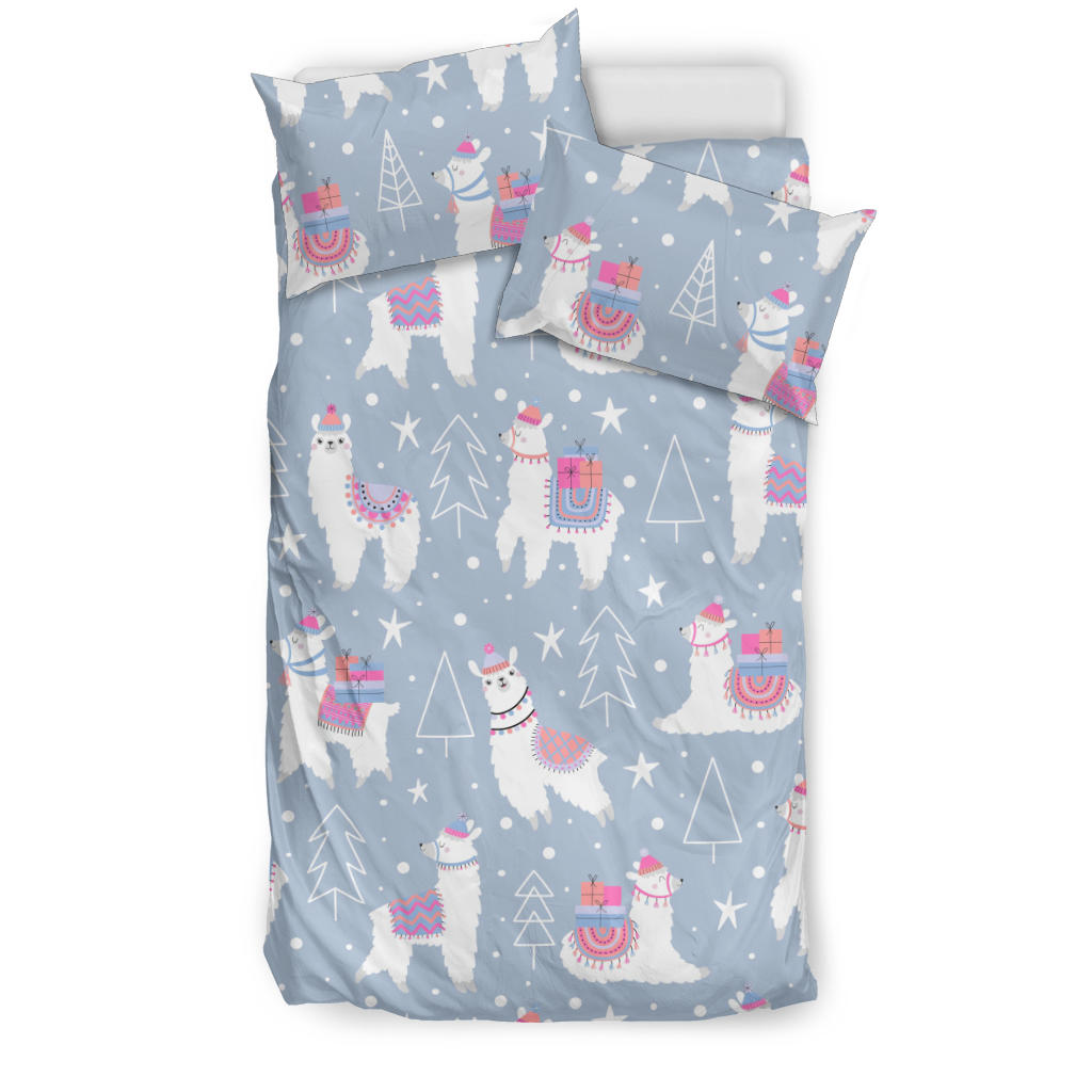 Llama Chirstmas Pattern Bedding Set