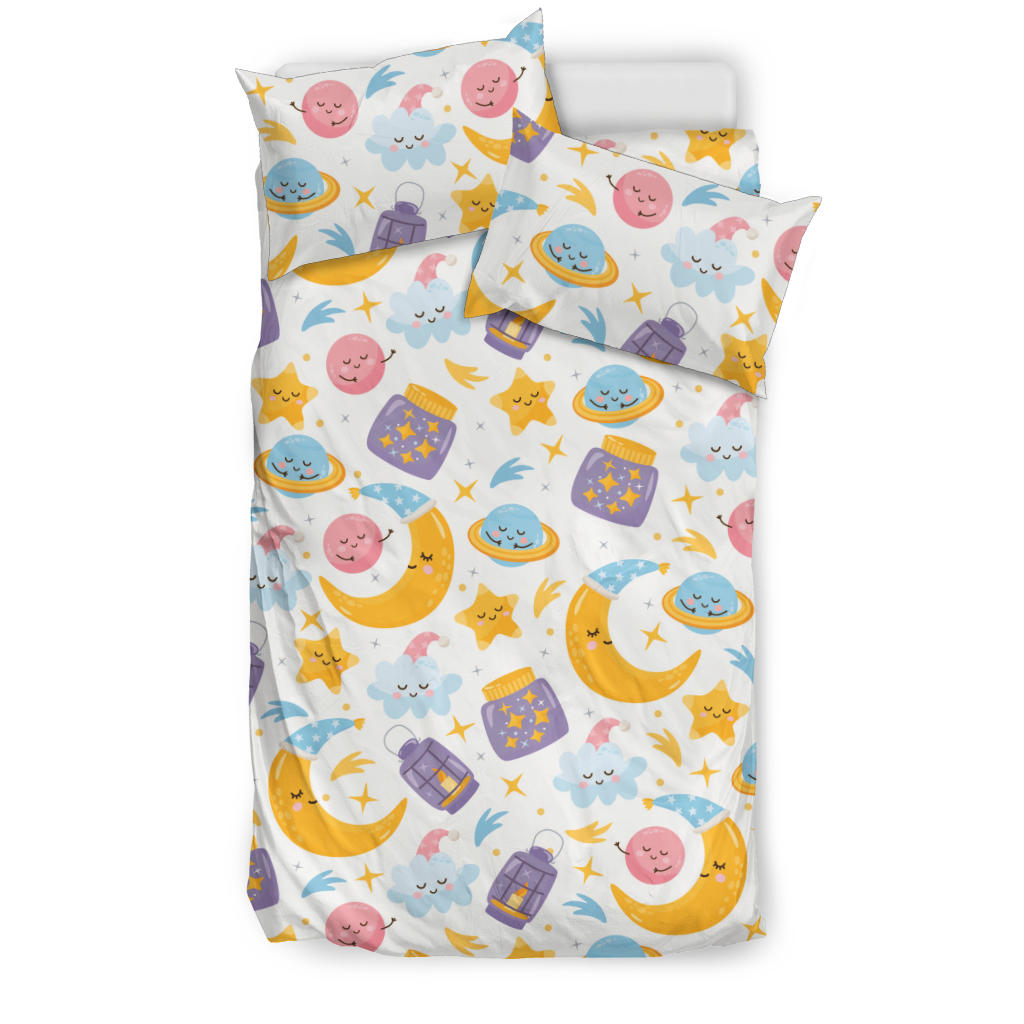 Moon Sleep Pattern Bedding Set