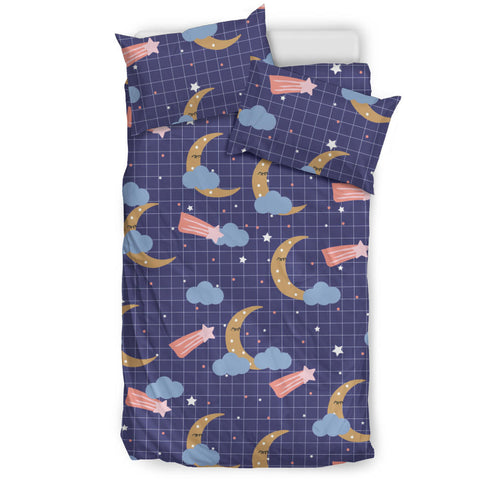 Moon Star Could Pattern Bedding Set