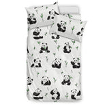 Panda Pattern Background Bedding Set