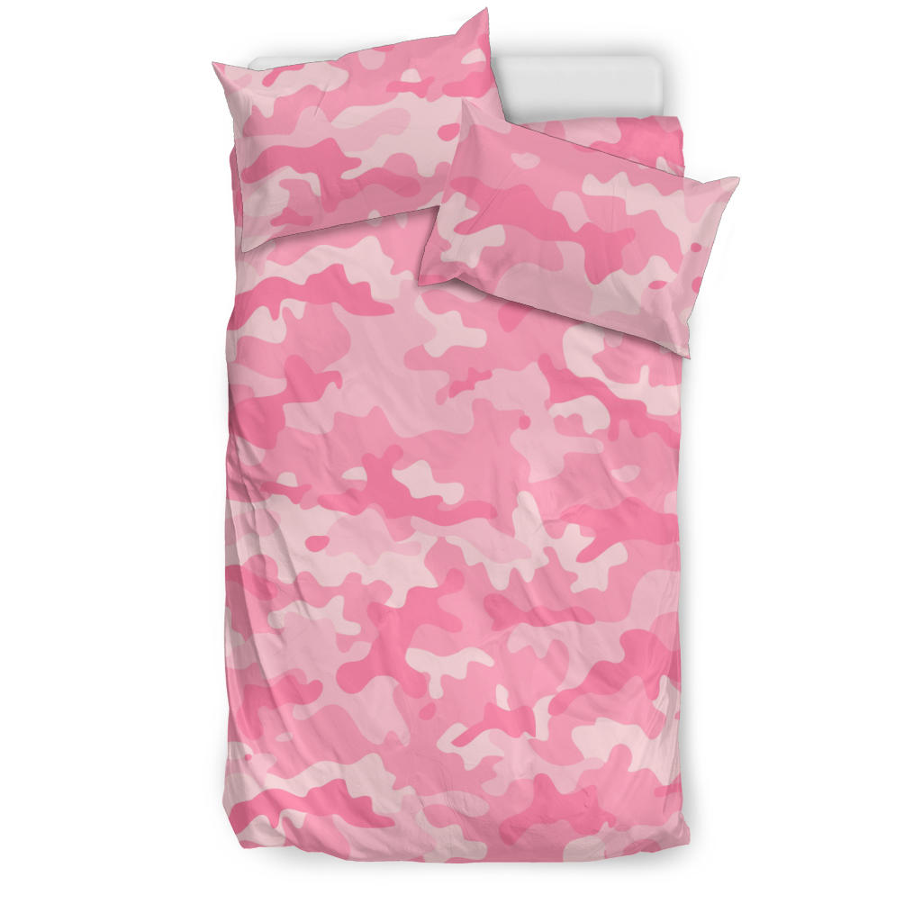 Pink Camo Camouflage Pattern Bedding Set