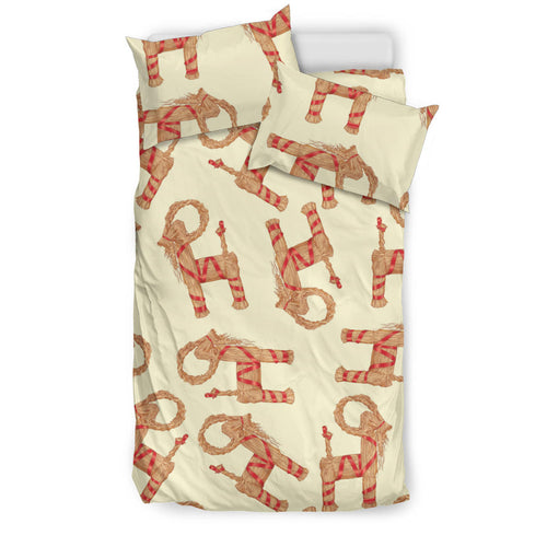 Yule Goat or Christmas goat Pattern Bedding Set