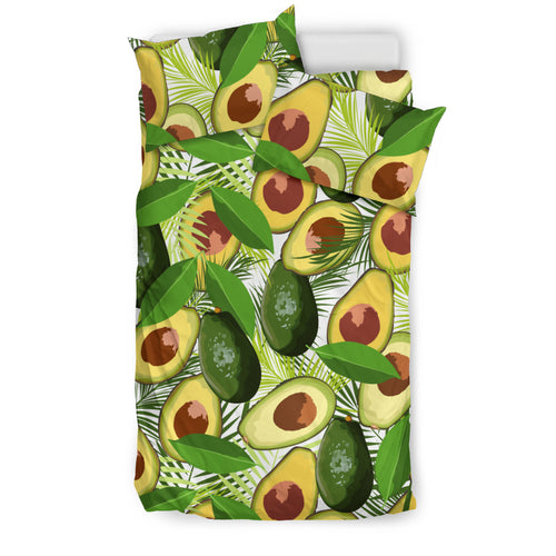 Avocado Leaves Pattern Bedding Set