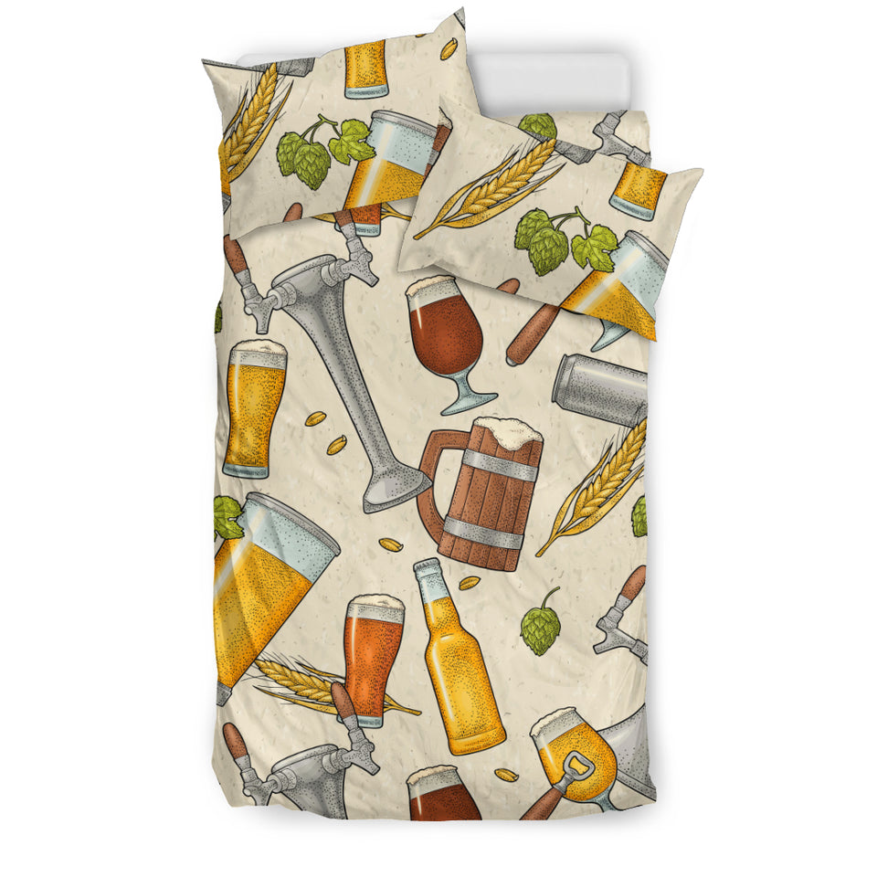 Beer Pattern Bedding Set