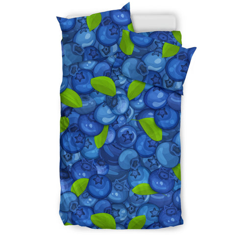 Blueberry Pattern Background Bedding Set