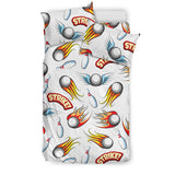 Bowling Strike Pattern Bedding Set