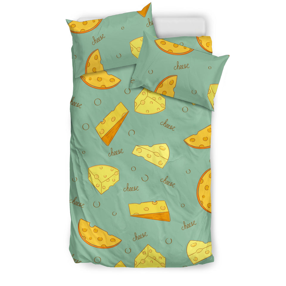 Cheese Pattern Background Bedding Set