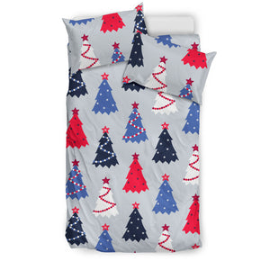 Christmas Tree Star Pattern Bedding Set