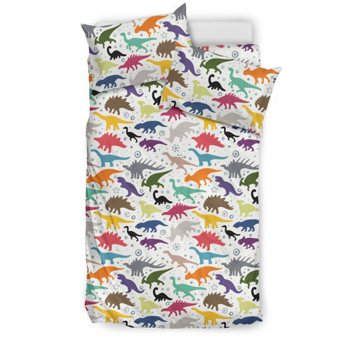 Colorful Dinosaur Pattern Bedding Set