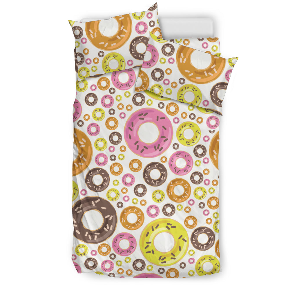 Colorful Donut Pattern Bedding Set