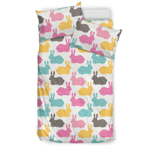 Colorful Rabbit Pattern Bedding Set