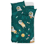 Corgi Astronaut Pattern Bedding Set