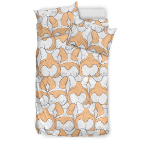 Corgi Bum Pattern Bedding Set