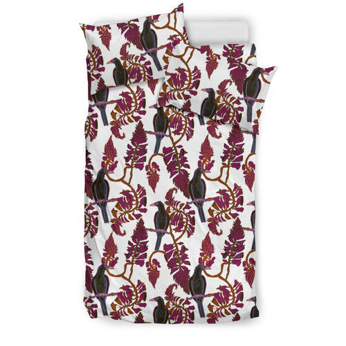 Crow Tree Leaves Pattern Bedding Set