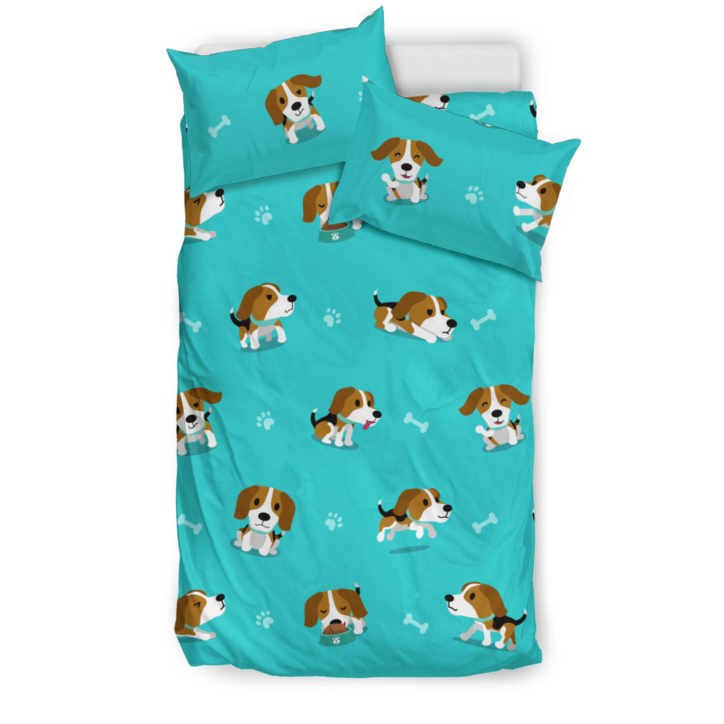 Cute Beagle Pattern Bedding Set