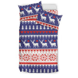 Deer Sweater Printed Pattern Bedding Set