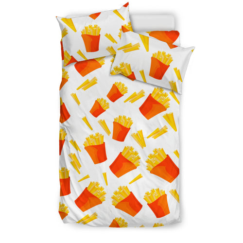 French Fries Pattern Bedding Set