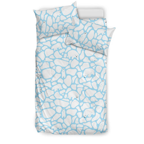 Polar Bear Ice Pattern Bedding Set