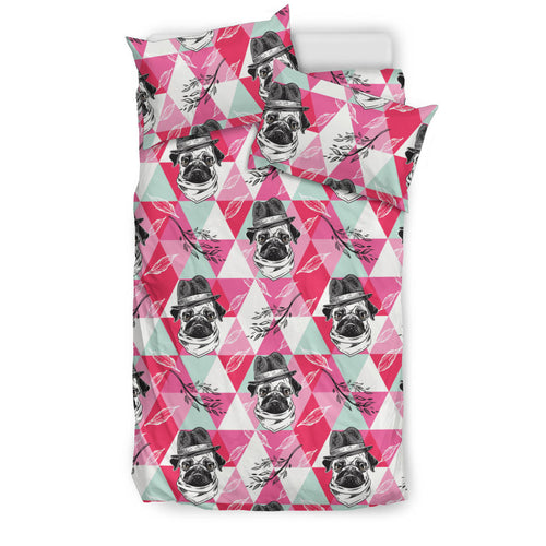 Pug Pattern Bedding Set