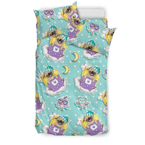 Pug Sweet Dream Pattern Bedding Set