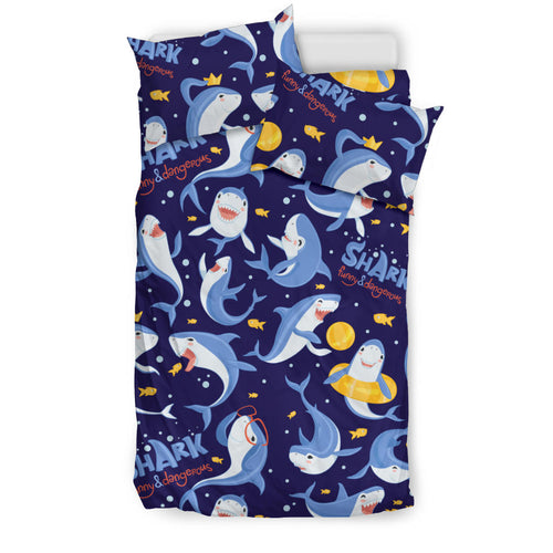 Shark Funny Pattern Bedding Set