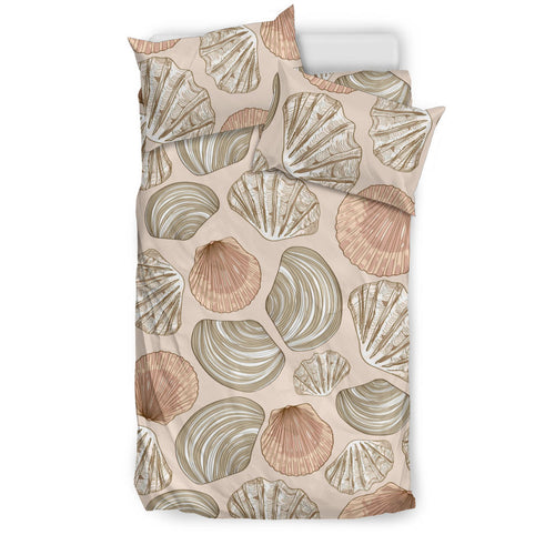 Shell Pattern Background Bedding Set